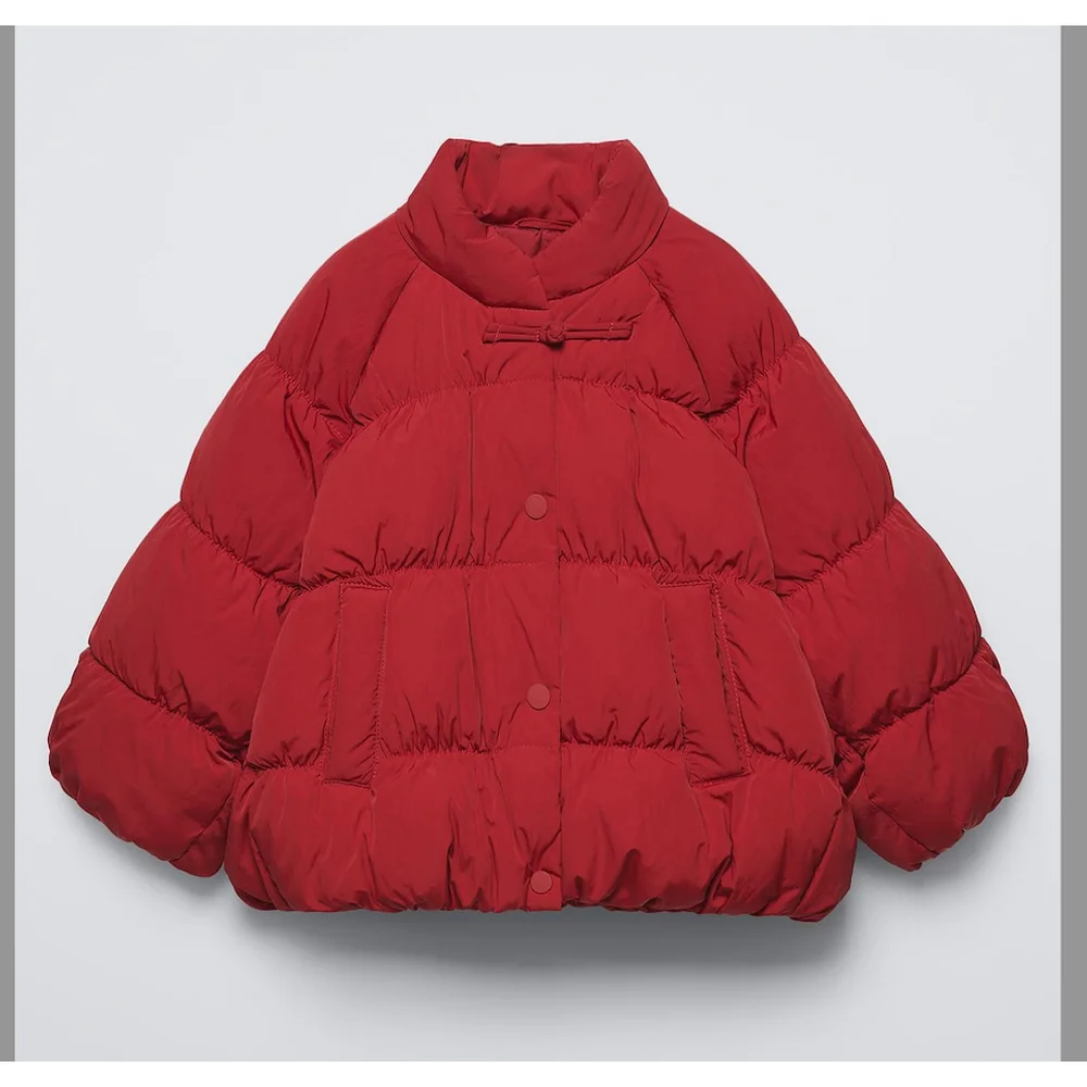 Zara Baby Red Down Puffer Jacket Size 2 yo NWOT